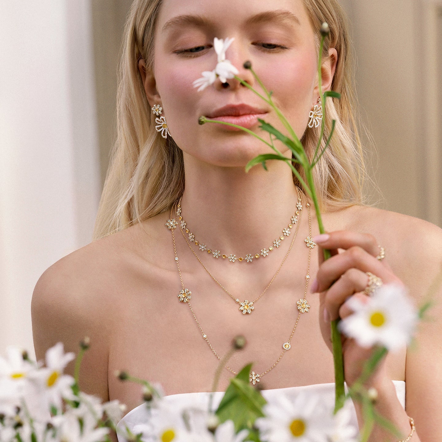 Daisy Full Bloom Choker Necklace (Shipping from March 21th)