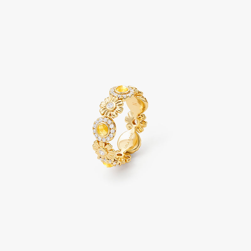 Daisy Floral Band Ring (Shipping from March 21th)