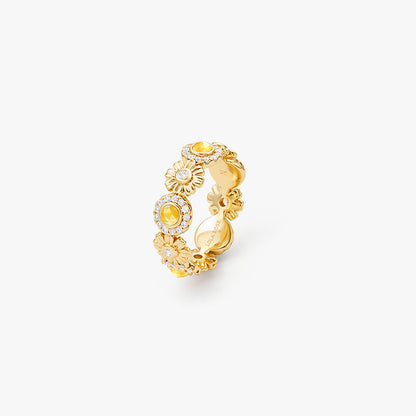 Daisy Floral Band Ring (Shipping from March 21th)