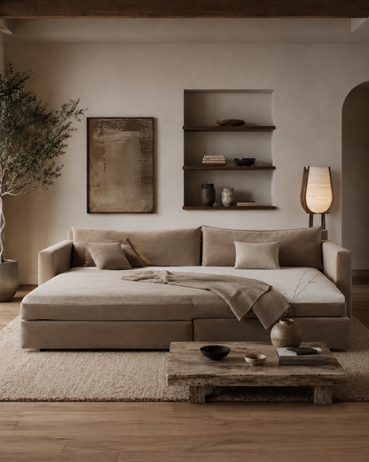 Haven Deep Lounge Daybed Sofa – Luxury Modern Modular Seating