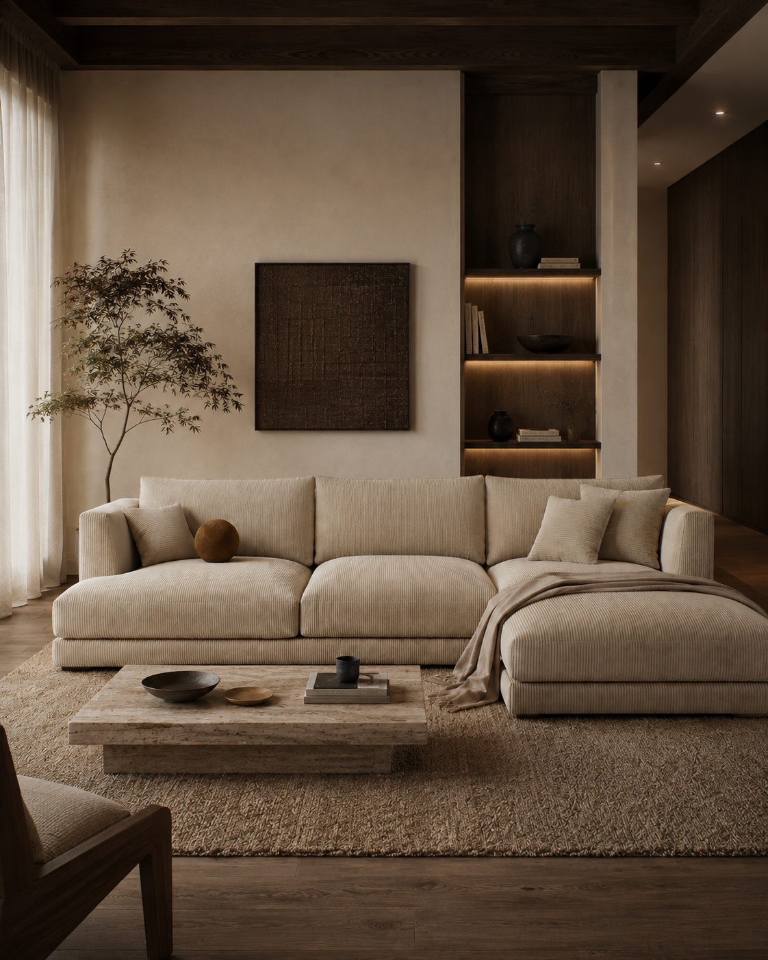 Haven Modular Sectional Sofa – Modern Linen Upholstered Living Room Couch