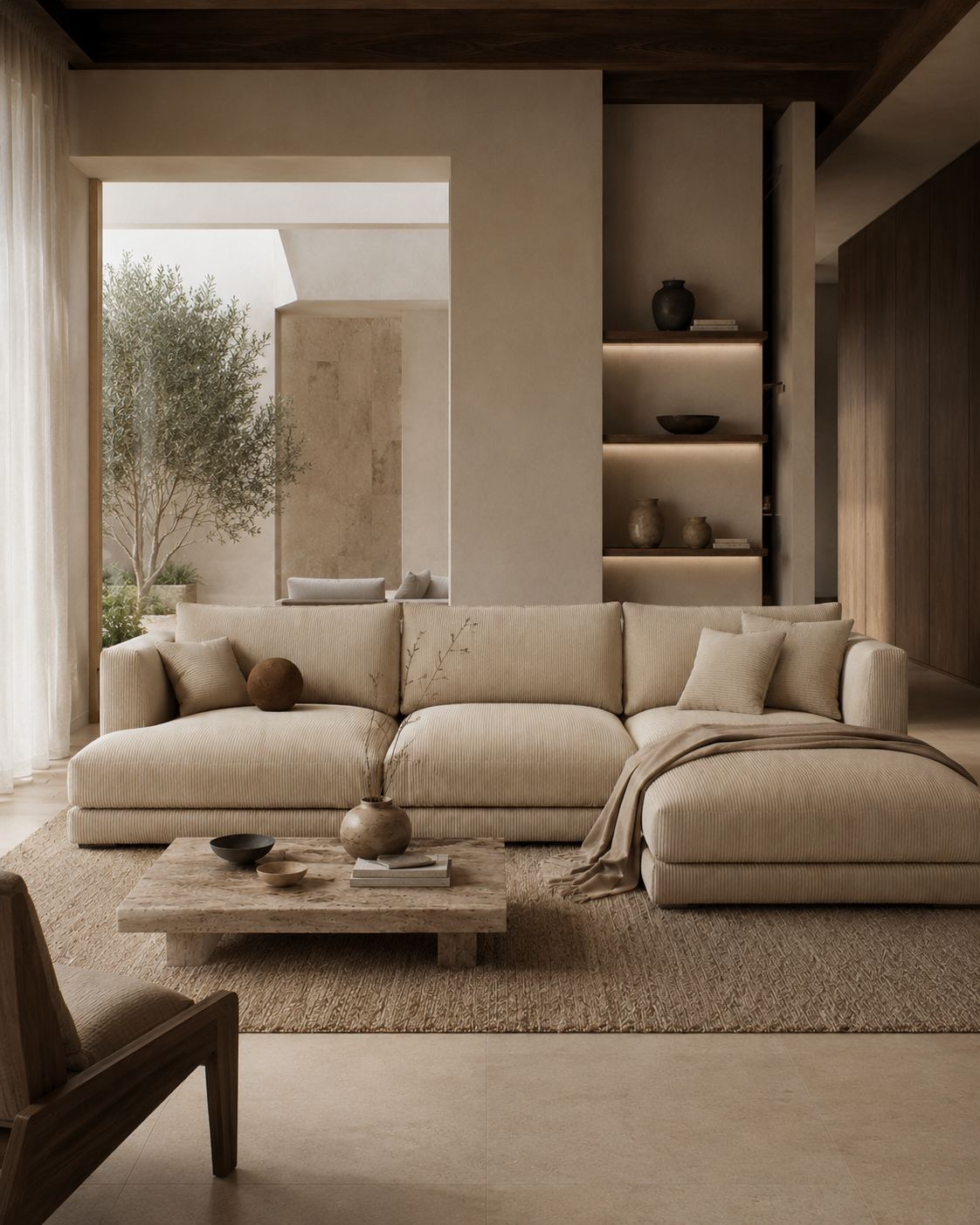 Haven Modular Sectional Sofa – Modern Linen Upholstered Living Room Couch