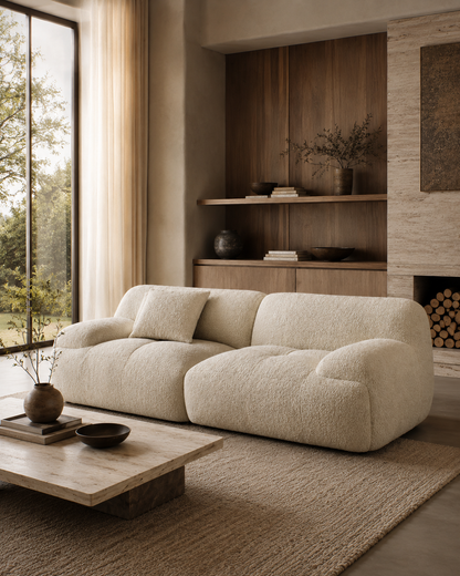 Premium Modular Cloud Sofa / Modern Organic Sectional Sofa