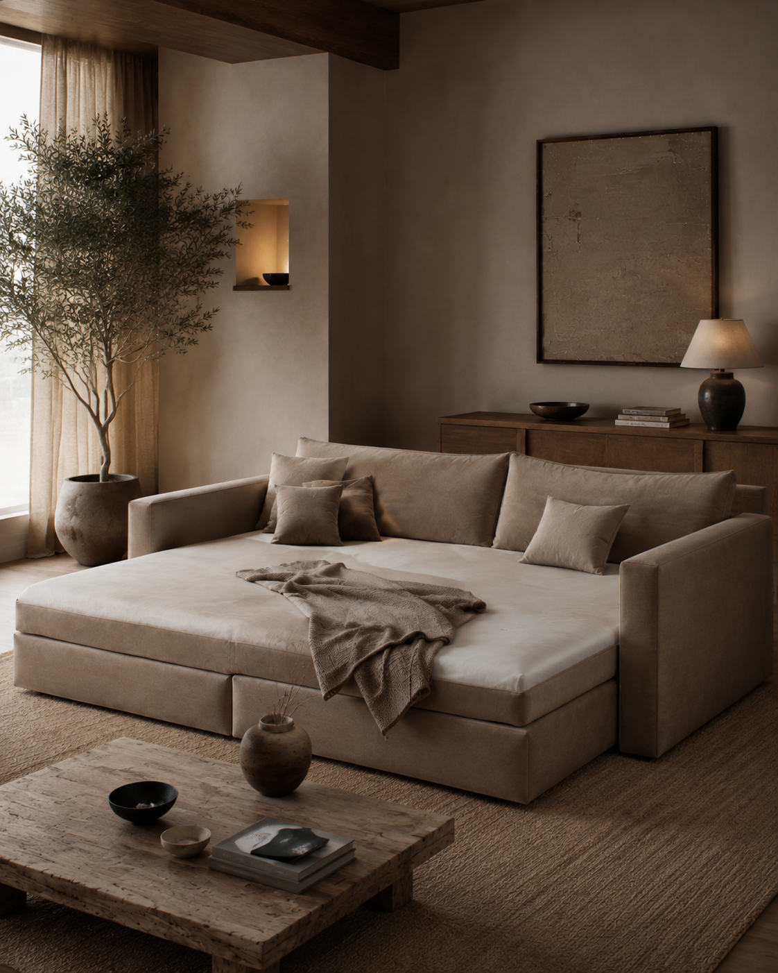 Haven Deep Lounge Daybed Sofa – Luxury Modern Modular Seating