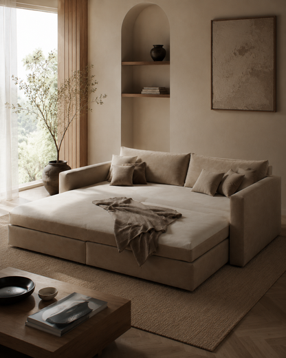 Haven Deep Lounge Daybed Sofa – Luxury Modern Modular Seating