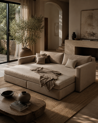 Haven Deep Lounge Daybed Sofa – Luxury Modern Modular Seating